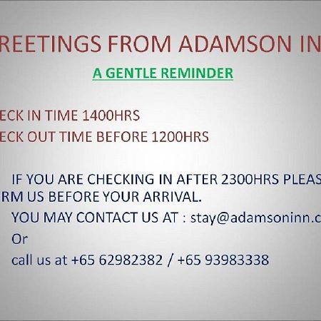 Adamson Inn 新加坡 外观 照片